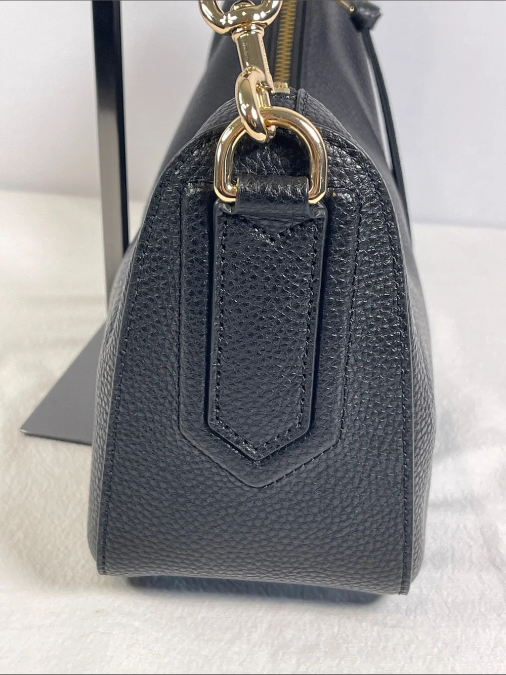 Marc Jacobs Drifter Convertible Black Pebbled Leather Shoulder Bag